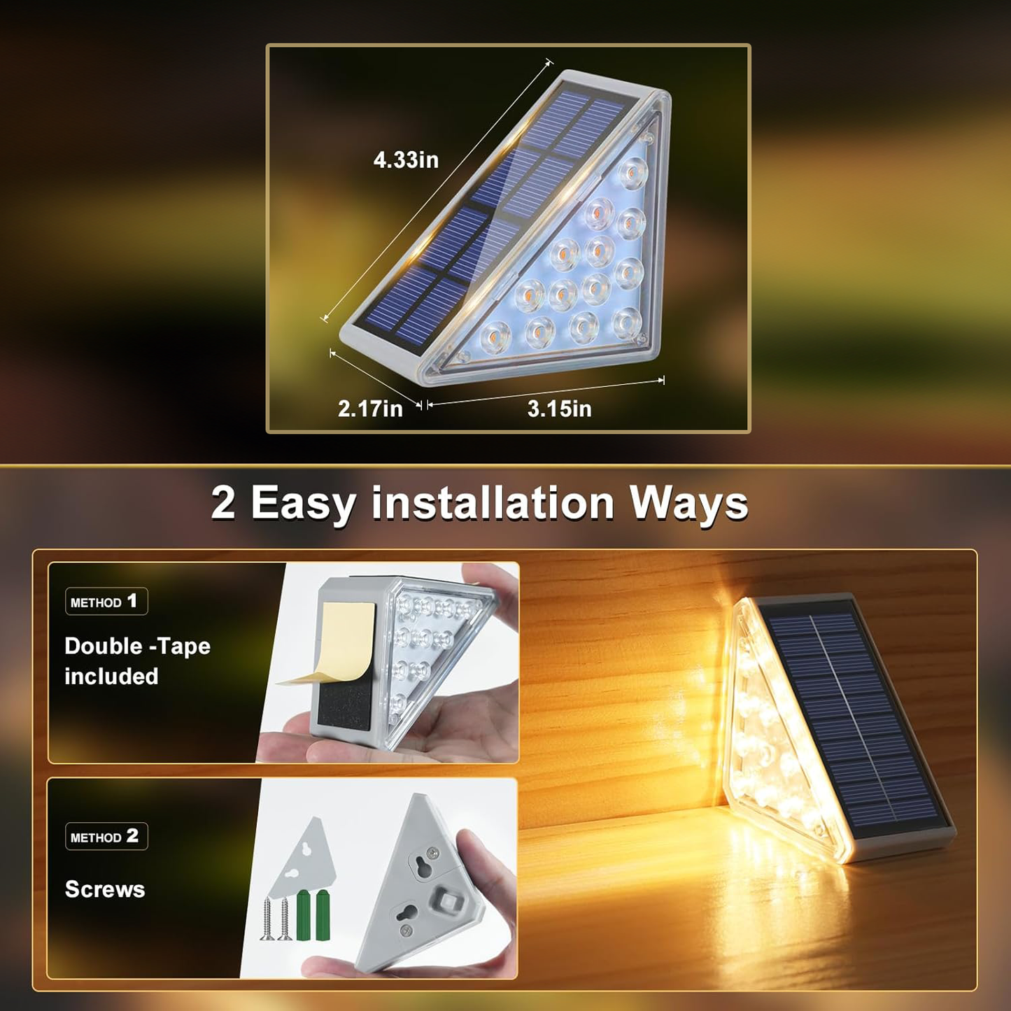 ModaLiving®️  Solar Stair Lights